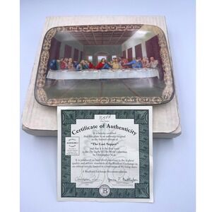 1995 Bradford Exchange The Last Supper Plate Christopher Nick Light of The World